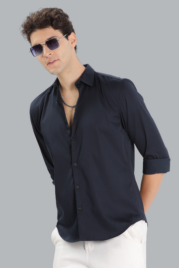 DARK BLUE PLAIN SHIRT
