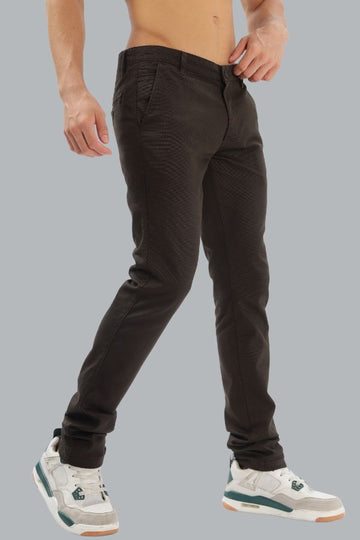 CHARCOAL GREY PLAIN SLIM FIT TROUSER