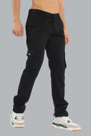 BLACK CARGO PANTS