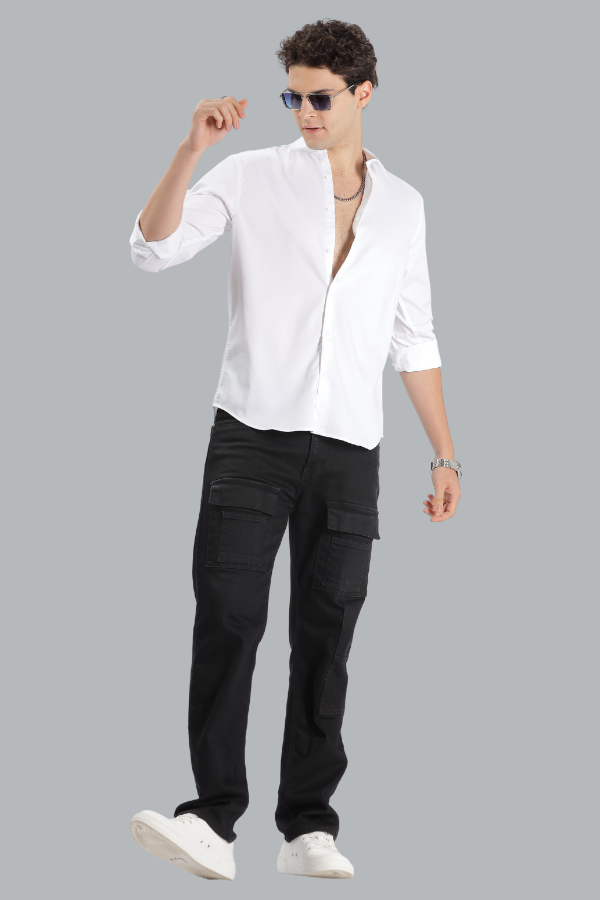 WHITE PLAIN SHIRT
