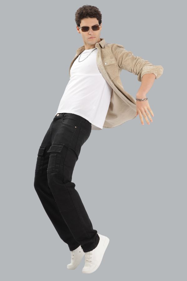 LIGHT BROWN SHACKET SLIM FIT SHIRT